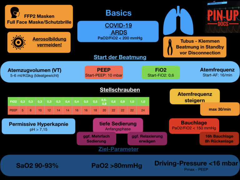 Basics Beatmung bei COVID19 pinupdocs don't panic